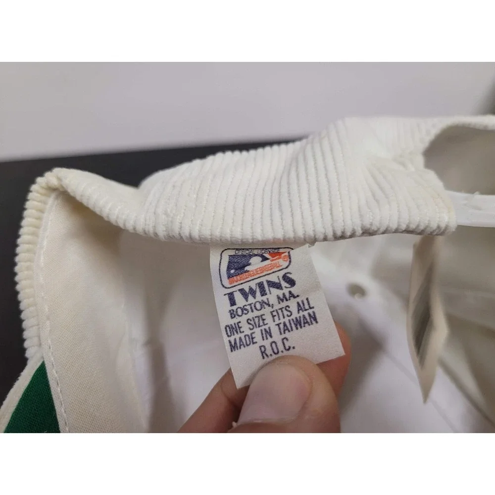 Vintage Pittsburgh Pirates Hat Cap Mens Snapback White Corduroy Twin‎ Enterprise